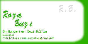 roza buzi business card
